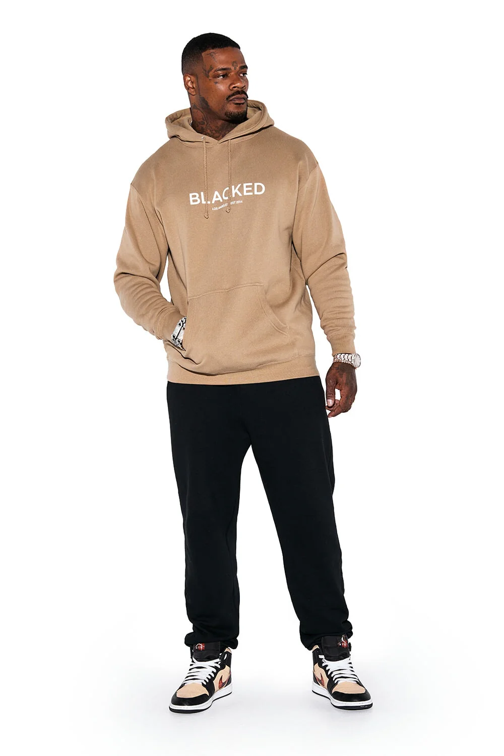 Blacked Hoodie - Sandstone - Image 3